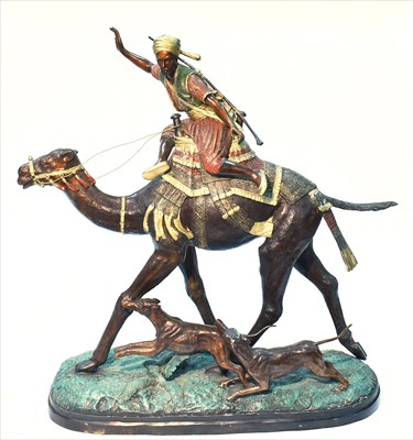 Lot 1012 - Arabian huntsman - bronze