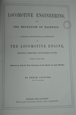 Lot 1444 - Book: Colburn's Locomotive Engineering 1871