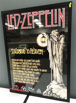 Lot 1024 - Led-Zeppelin; and a signed poster.
