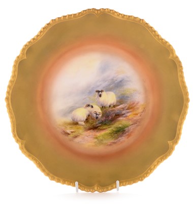 Lot 574 - Royal Worcester plate by Harry Davis
