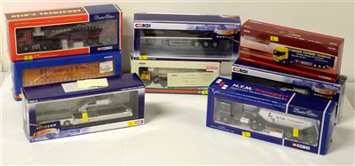 Lot 1254 - Limited edition die-cast model road haulage vehicles by Corgi.