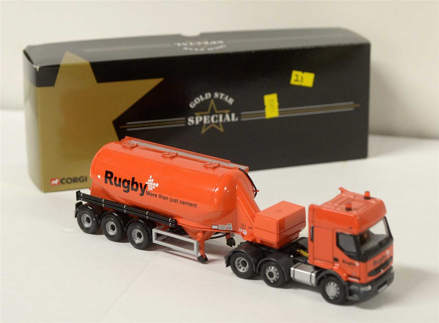 Lot 1278 - A die-cast model Renault 'Rugby' cement tanker.