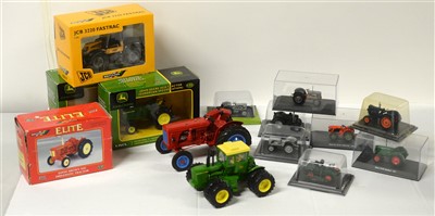 Lot 1334 - Die-cast model tractors.