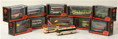 Lot 1326 - Die-cast model buses by Exclusive First Editions.