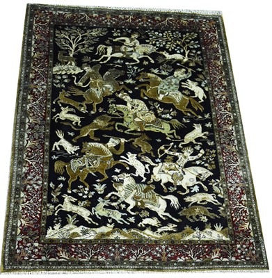 Lot 930 - Silk rug