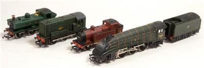 Lot 1381 - Three Hornby locomotives; and a diesel shunter.