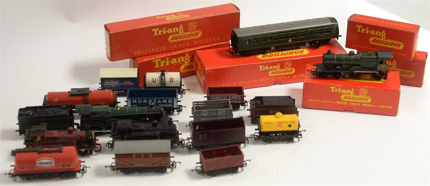 Lot 1407 - Rolling stock by Tri-ang; locomotives; and sundry rolling stock.