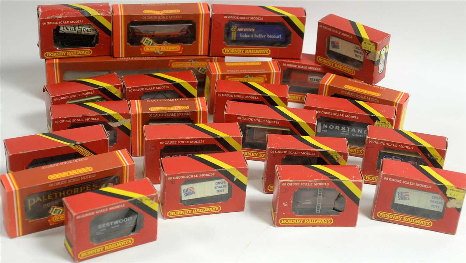 Lot 1394 - 00-gauge model railway freight stock by Hornby.