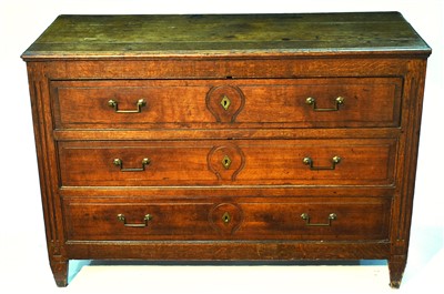 Lot 1215 - An Italian oak commode, late 18th/19th Century