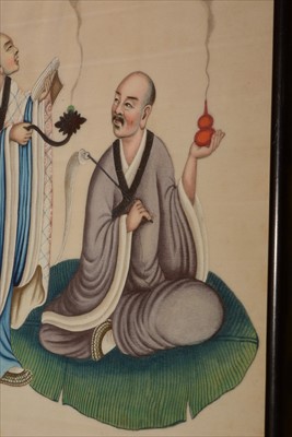 Lot 488 - A Pair of Chinese pith paper watercolours