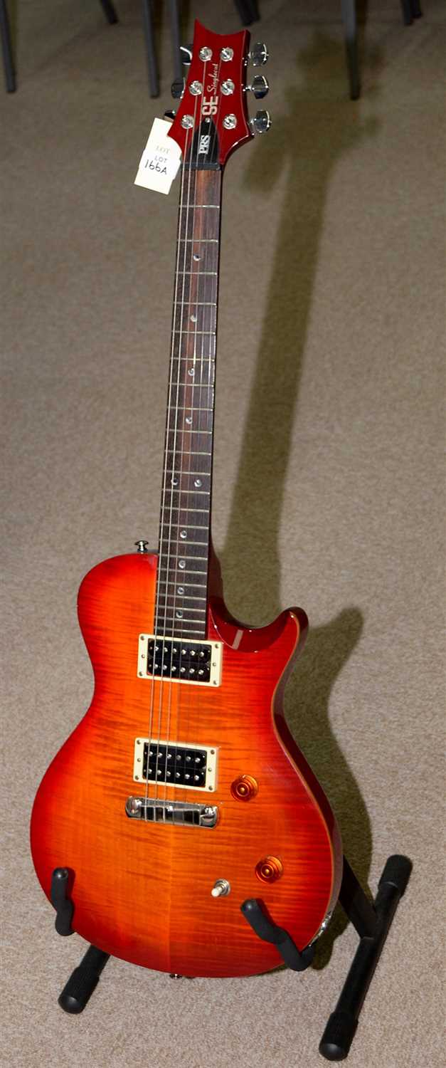 Lot 166 - A PRS SE single cut guitar.