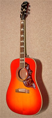 Lot 172A - An Epiphone Hummingbird dreadnought acoustic guitar.