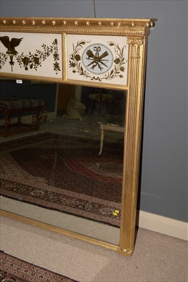 Lot 1005 - Regency overmantel mirror