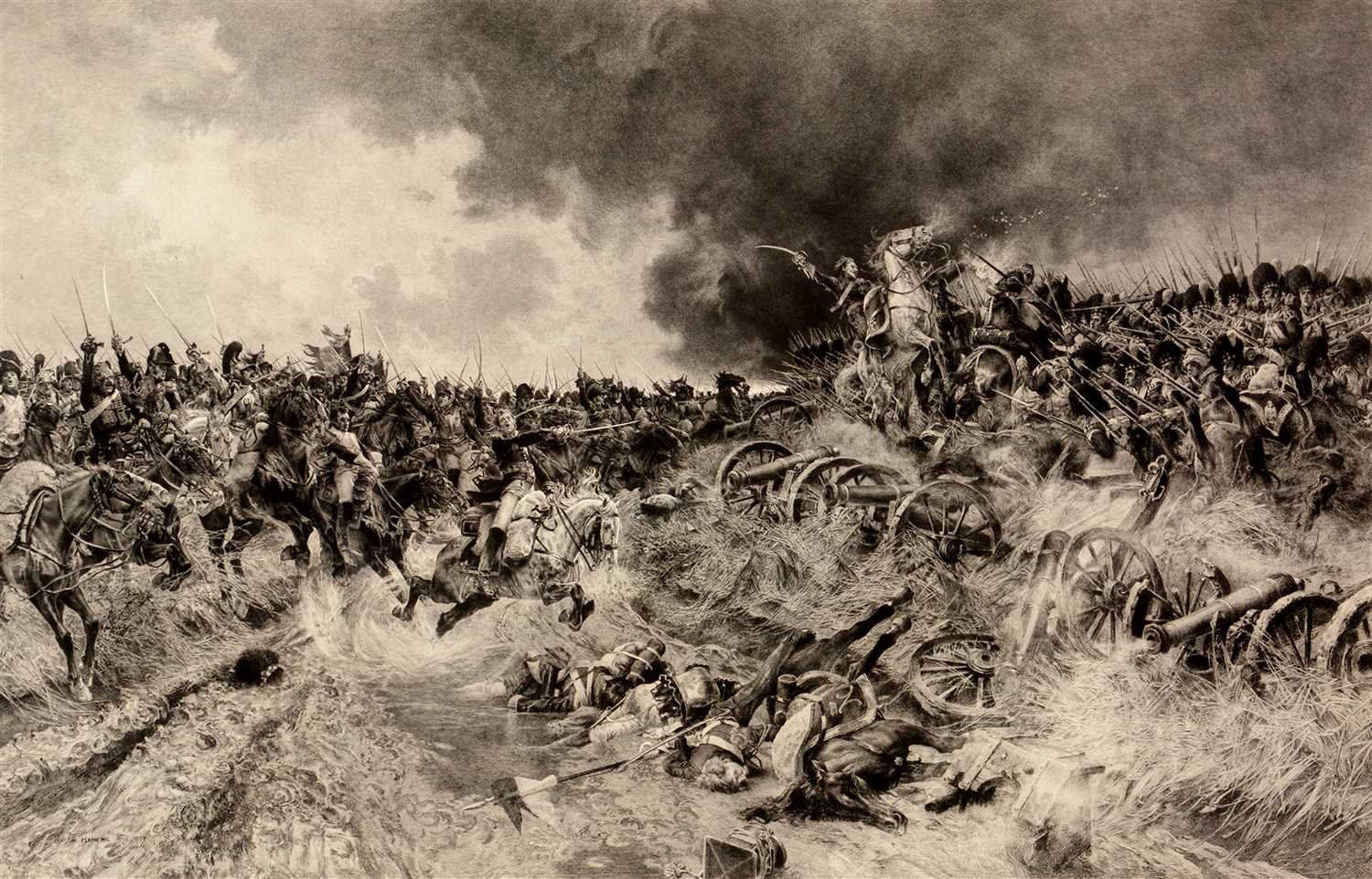 Lot 655 - A* Boulard after Francois Flameng - engraving.