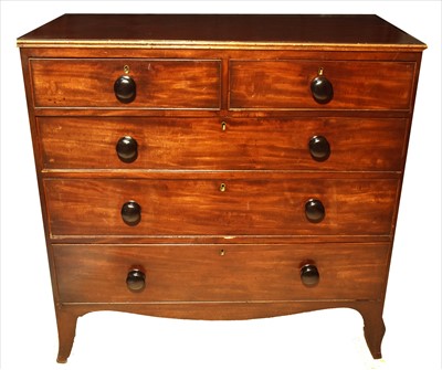 Lot 1209 - A George III mahogany chest