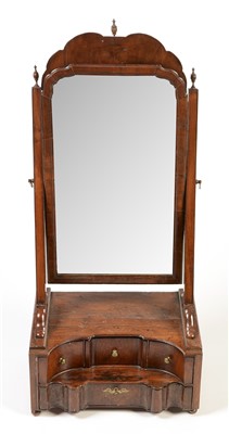 Lot 1044 - An 18th Century mahogany toilet mirror.