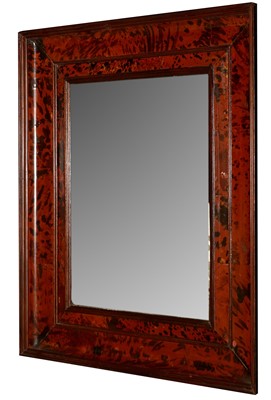 Lot 1046 - Tortoiseshell wall mirror