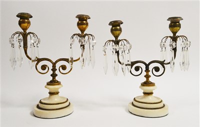 Lot 1027 - A pair of candelabra