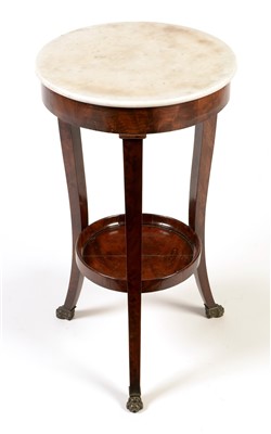 Lot 1125 - A French Empire mahogany gueridon