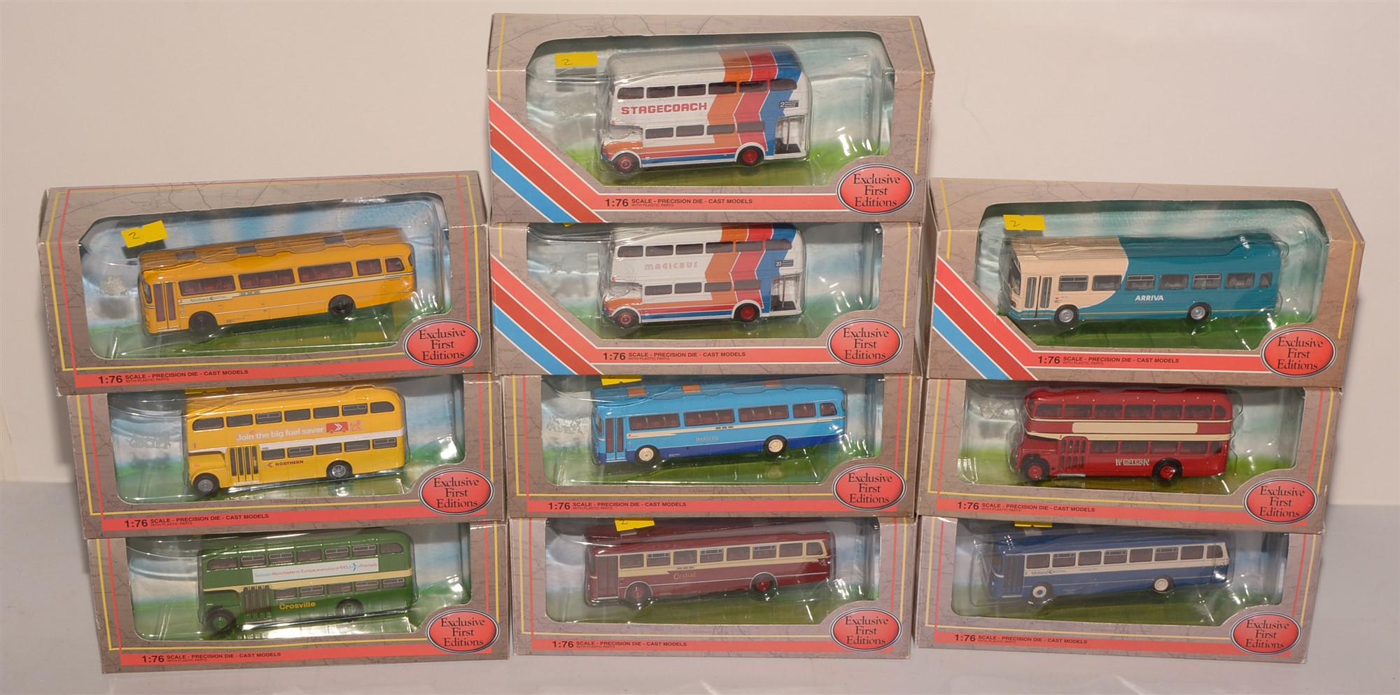 Lot 1336 - Die-cast model buses by Exclusive First