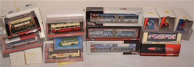 Lot 1355 - Die-cast model buses by Corgi from the 'Original Omnibus' and other ranges.
