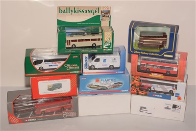 Lot 1357 - Die-cast model buses by Corgi and others