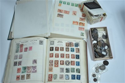Lot 137 - Stamps and coins