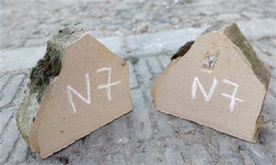 Lot 72 - N7i & N7j; Set of 2 Upper Coping Stone Fifteenths.