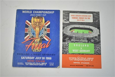 Lot 1556 - 1966 World Cup and another football programme