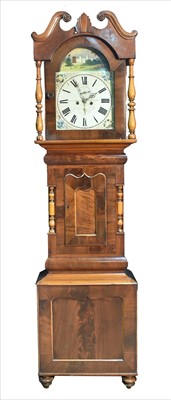 Lot 977 - Oliver Young: A Victorian mahogany  longcase clock