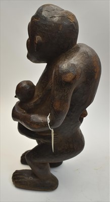 Lot 1598 - Chimpanzee mother and child