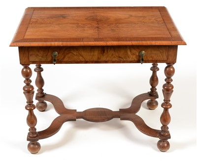 Lot 1145 - A 17th Century style walnut side table.