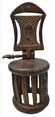 Lot 1542 - Fang stool