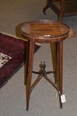 Lot 505 - Mahogany oval kettle stand