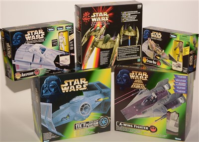 Lot 1235 - Star Wars fighters and other vehicles.