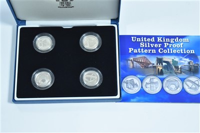 Lot 2 - Silver proof £1 coin set