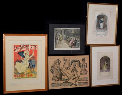 Lot 357 - Box of prints, theatrical posters, etc.