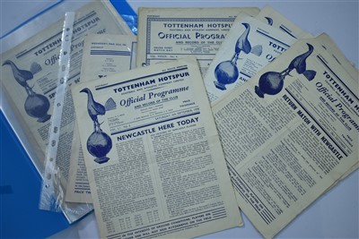 Lot 1523 - Tottenham Hotspur football programmes