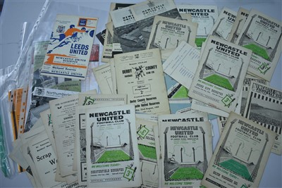Lot 1526 - Newcastle United Reserves football programmes