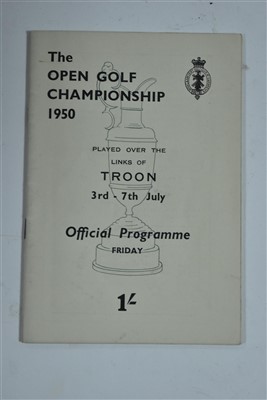 Lot 1504 - Open Golf Programme
