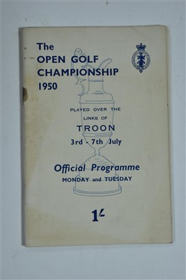 Lot 1505 - Open Golf Programme