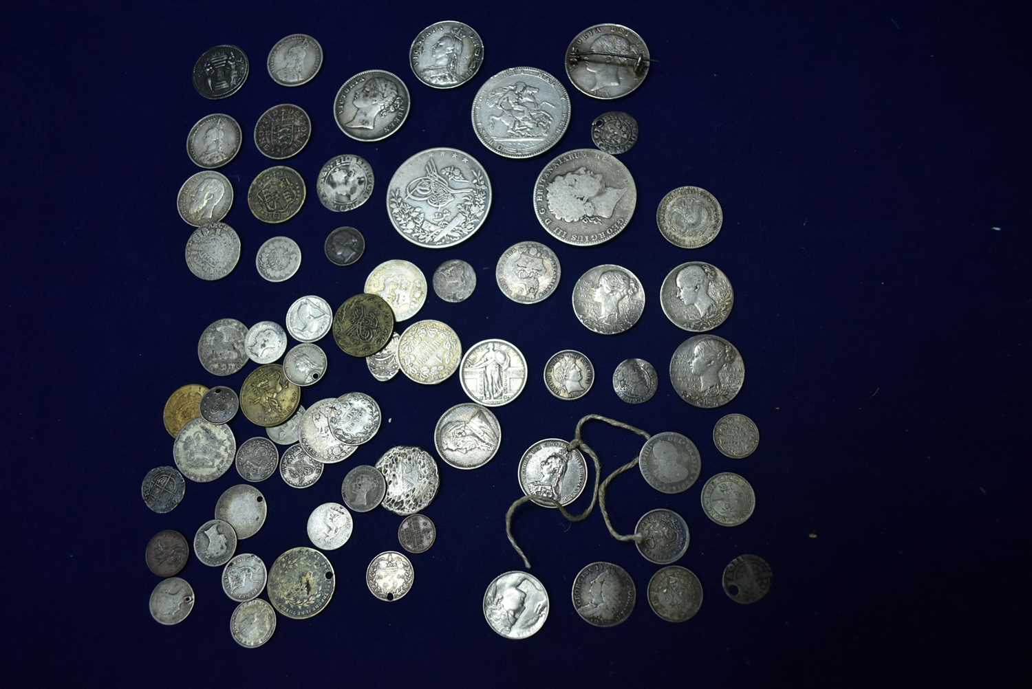 Lot 84 - Group lot of silver and other coins