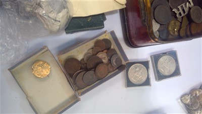 Lot 84 - Group lot of silver and other coins