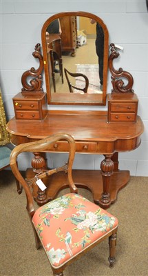 Lot 520 - Victorian Duchess dressing table; and a Victorian dining chair.