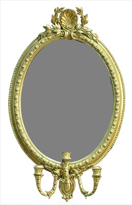 Lot 1059 - A 19th Century gilt girondel.