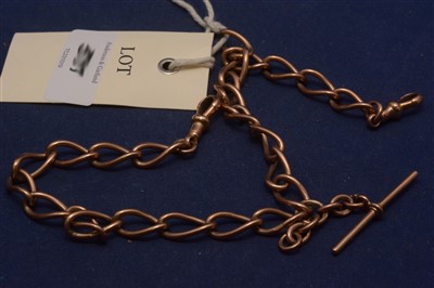 Lot 569 - Gold watch chain