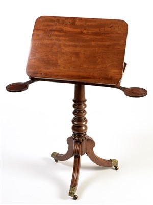 Lot 1181 - George III music stand/reading table.