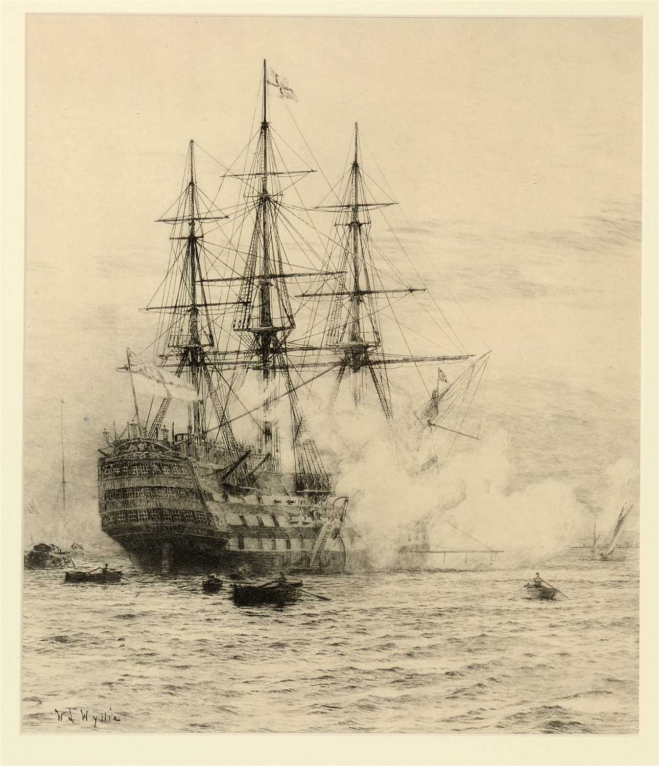 Lot 641 - William Lionel Wyllie, RA - etching.