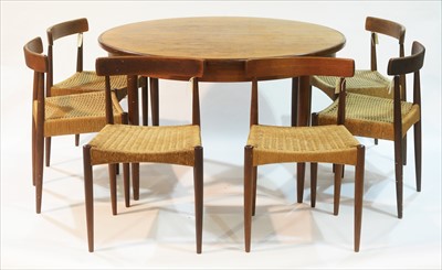 Lot 966 - Set of six Danish chairs and G-Plan table