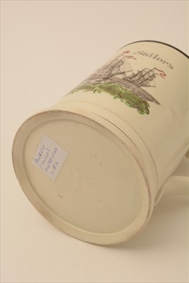 Lot 583 - Sunderland Pearlware frog mug